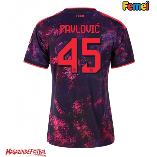 Bayern Munich Aleksandar Pavlovic #45 Tricou Fotbal Replică 2026-27 Femei Treilea Bayern Munich Aleksandar Pavlovic #45 Tricou Fotbal Replică 2026-27 Femei Treilea